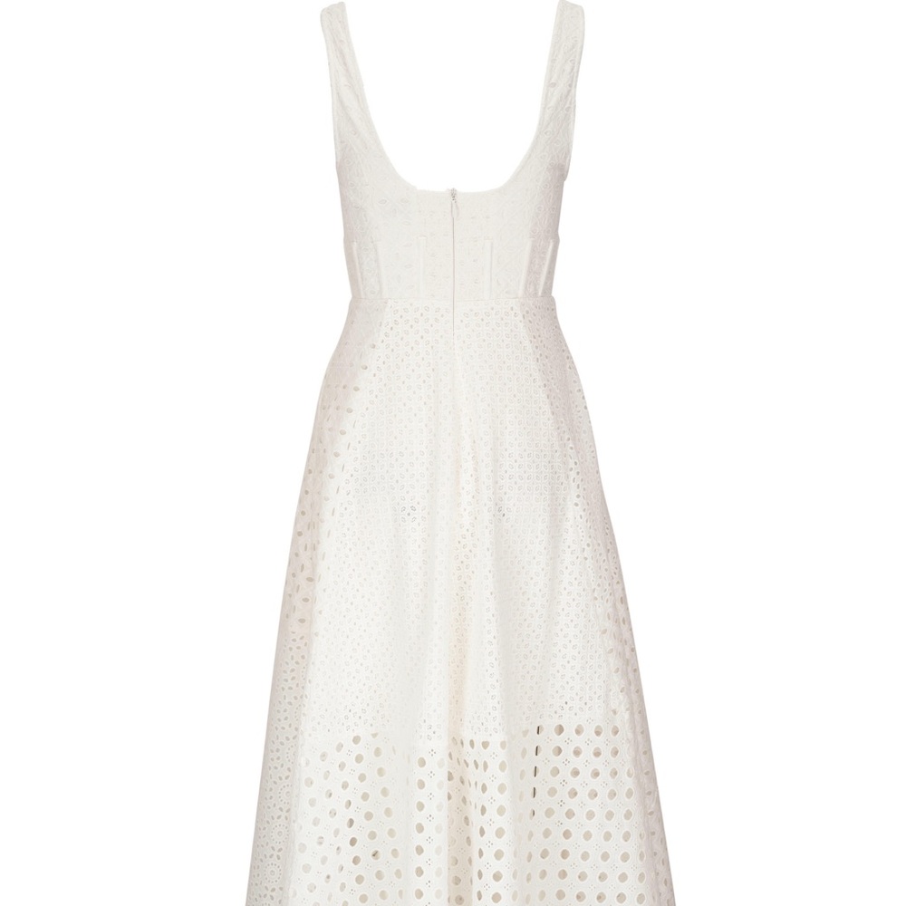 Matchmaker Anglaise White Midi Dress